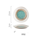 Steak Ceramic Round Dish Household Commercial Western Food Snack Fruit - Grand Goldman