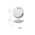 Steak Ceramic Round Dish Household Commercial Western Food Snack Fruit - Grand Goldman