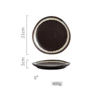 Steak Ceramic Round Dish Household Commercial Western Food Snack Fruit - Grand Goldman