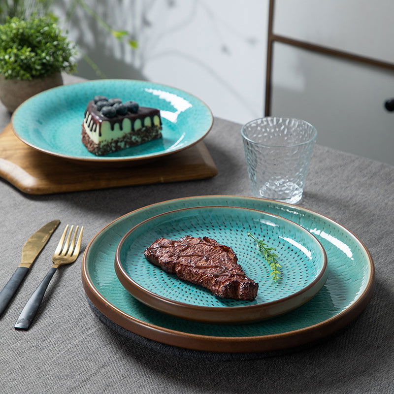 Steak Dinner Plate Household Ceramic Western Dinner Plate - Grand Goldman