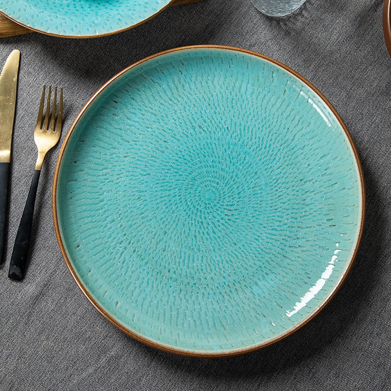 Steak Dinner Plate Household Ceramic Western Dinner Plate - Grand Goldman