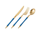Steak Golden Knife Fork And Spoon Three-piece Set - Grand Goldman