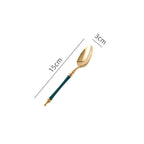 Steak Golden Knife Fork And Spoon Three-piece Set - Grand Goldman