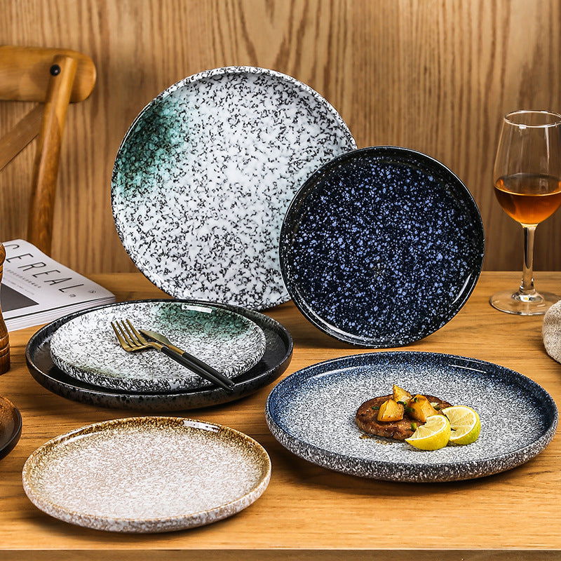 Steak Plate Ceramic Household Dinner Plate - Grand Goldman