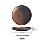 Steak Plate Ceramic Household Dinner Plate - Grand Goldman