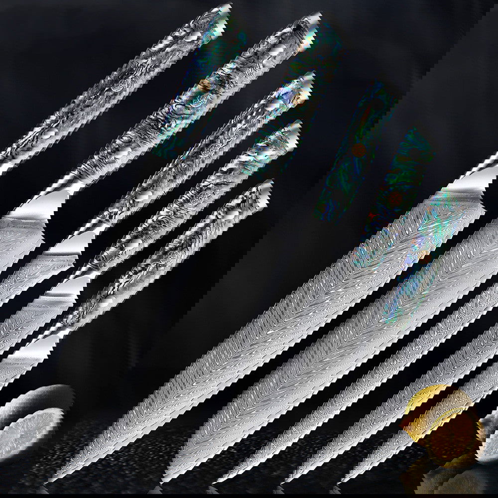 Steel Knife Set Kitchen Knife Chef Knife Japanese Style Santoku Knife - Grand Goldman