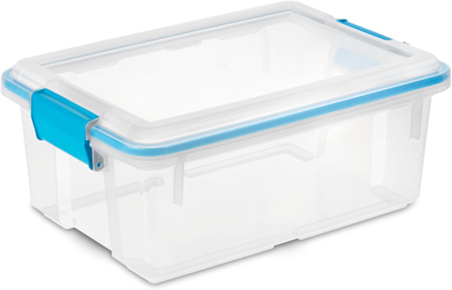 Sterilite 4 Pack Gasket Box, Stackable Storage Bin with Latching Lid, 54 Quart - Grand Goldman
