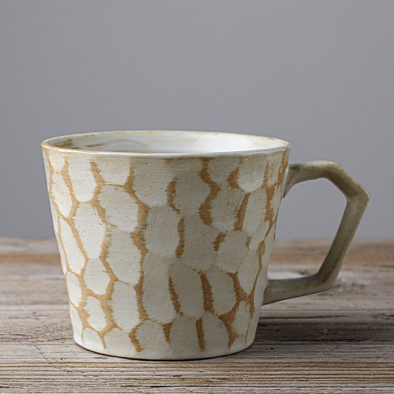 Stoneware Coffee Cup Vintage Japanese Style Mug - Grand Goldman