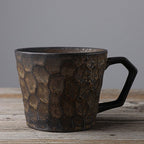 Stoneware Coffee Cup Vintage Japanese Style Mug - Grand Goldman