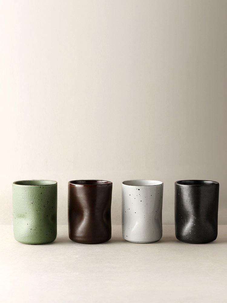 Stoneware Teacup Retro Creative Japanese Style Tea Cup - Grand Goldman