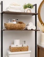 StorageWorks Hand-Woven Large Storage Baskets with Wooden Handles, Water Hyacinth Wicker Baskets for Organizing, 2-Pack - Grand Goldman