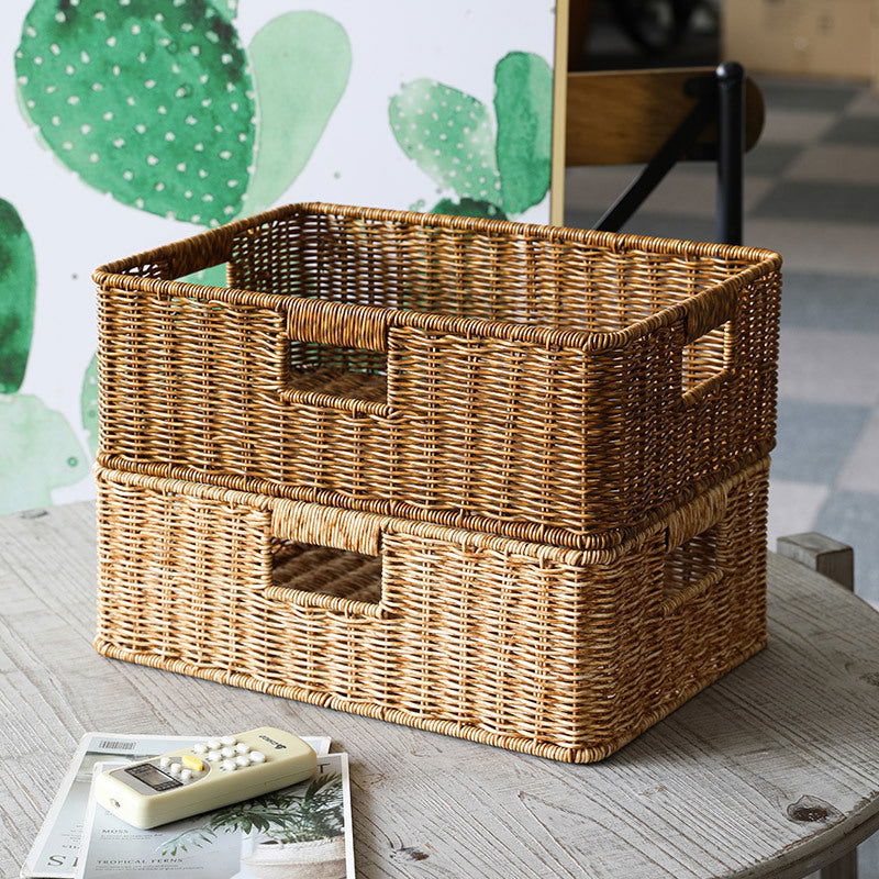 Storage Basket Home Finishing Rattan Basket - Grand Goldman