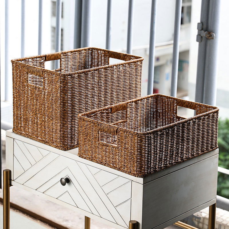 Storage Basket Home Finishing Rattan Basket - Grand Goldman