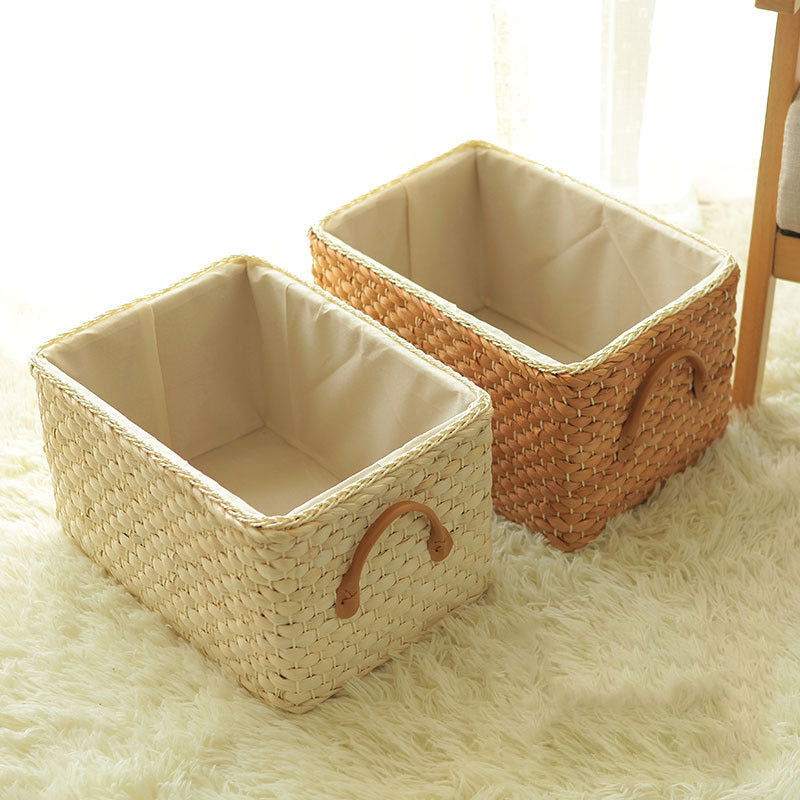 Storage Basket Rattan Woven Storage Box Clothes Cabinet - Grand Goldman