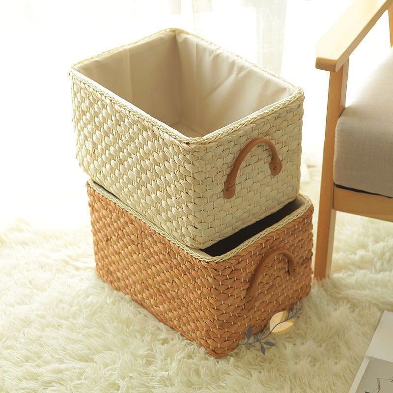 Storage Basket Rattan Woven Storage Box Clothes Cabinet - Grand Goldman