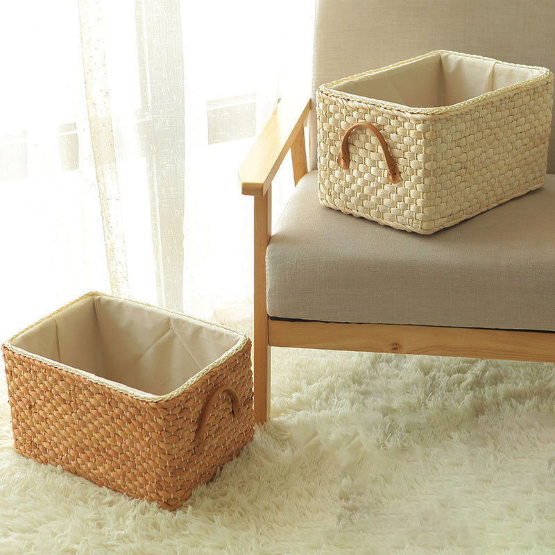 Storage Basket Rattan Woven Storage Box Clothes Cabinet - Grand Goldman