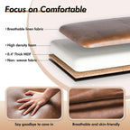 Storage Ottoman Bench, 53" Length Upholstered Bench & Ottoman with Safety Hinge, Tufted Bed Bench with Rolled Arm and Nailhead Trim, End of Bed Storage Bench for Bedroom, Living Room, Entryway - Grand Goldman