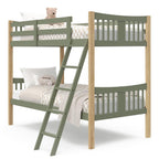 Storkcraft Caribou Bunk Bed Twin Over Twin Bunk Bed (White) - GREENGUARD Gold Certified, Twin Bunk Beds for Kids, Converts to 2 Individual Twin Beds, Bunk Beds for Kids - Grand Goldman