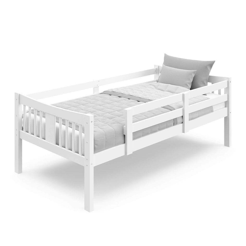 Storkcraft Caribou Bunk Bed Twin Over Twin Bunk Bed (White) - GREENGUARD Gold Certified, Twin Bunk Beds for Kids, Converts to 2 Individual Twin Beds, Bunk Beds for Kids - Grand Goldman