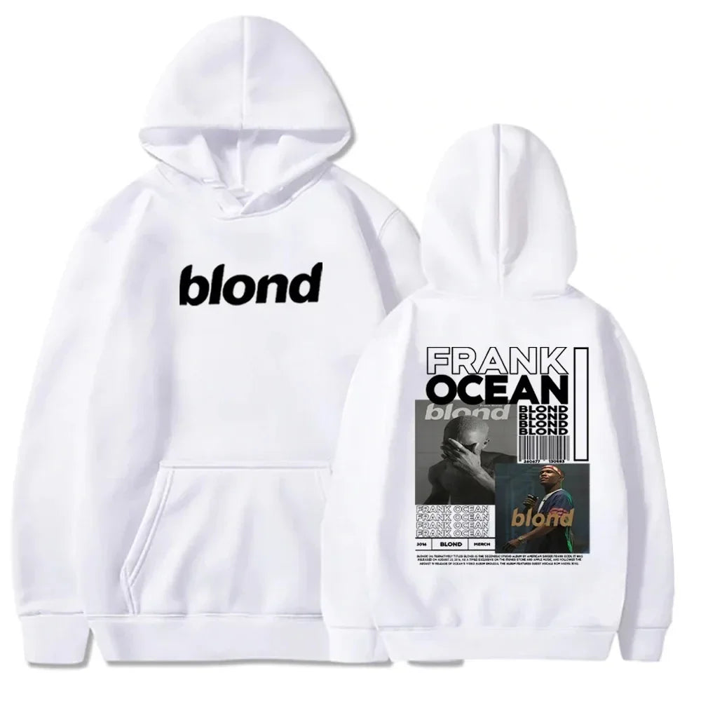 Streetwear Rapper Frank Ocean Channel Orange Graphic Hoodie Ocean Oversized Sweatshirt Blond Hip Hop Vintage Hoodies Men's Fashion Top - Grand Goldman