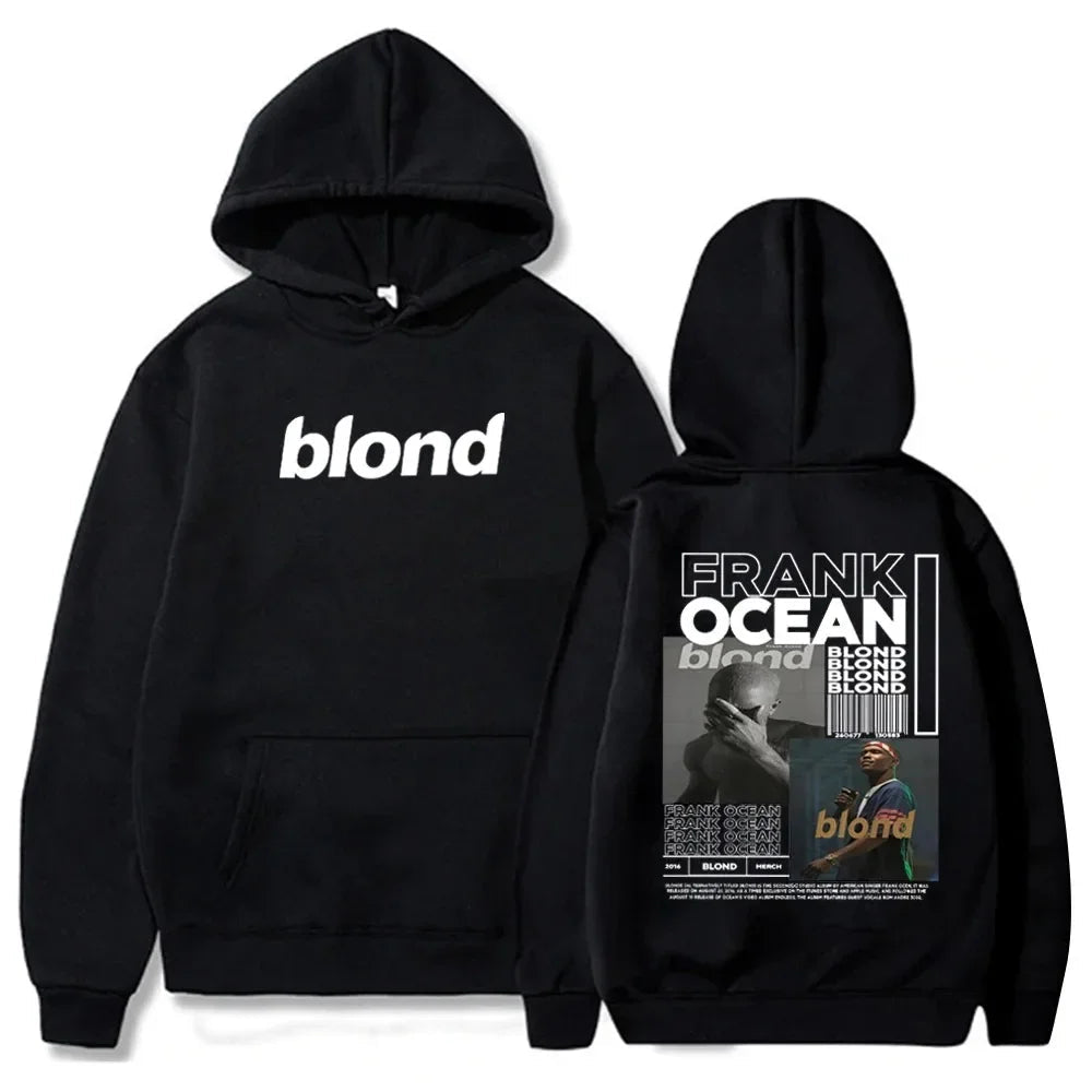 Streetwear Rapper Frank Ocean Channel Orange Graphic Hoodie Ocean Oversized Sweatshirt Blond Hip Hop Vintage Hoodies Men's Fashion Top - Grand Goldman