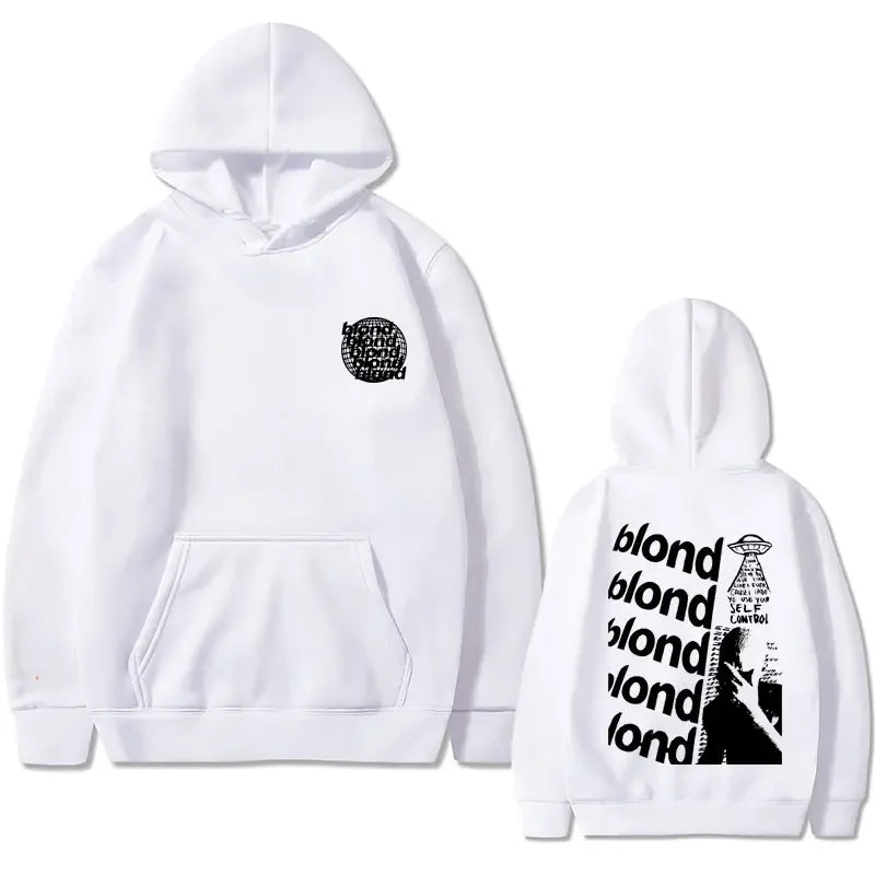 Streetwear Rapper Frank Ocean Channel Orange Graphic Hoodie Ocean Oversized Sweatshirt Blond Hip Hop Vintage Hoodies Men's Fashion Top - Grand Goldman