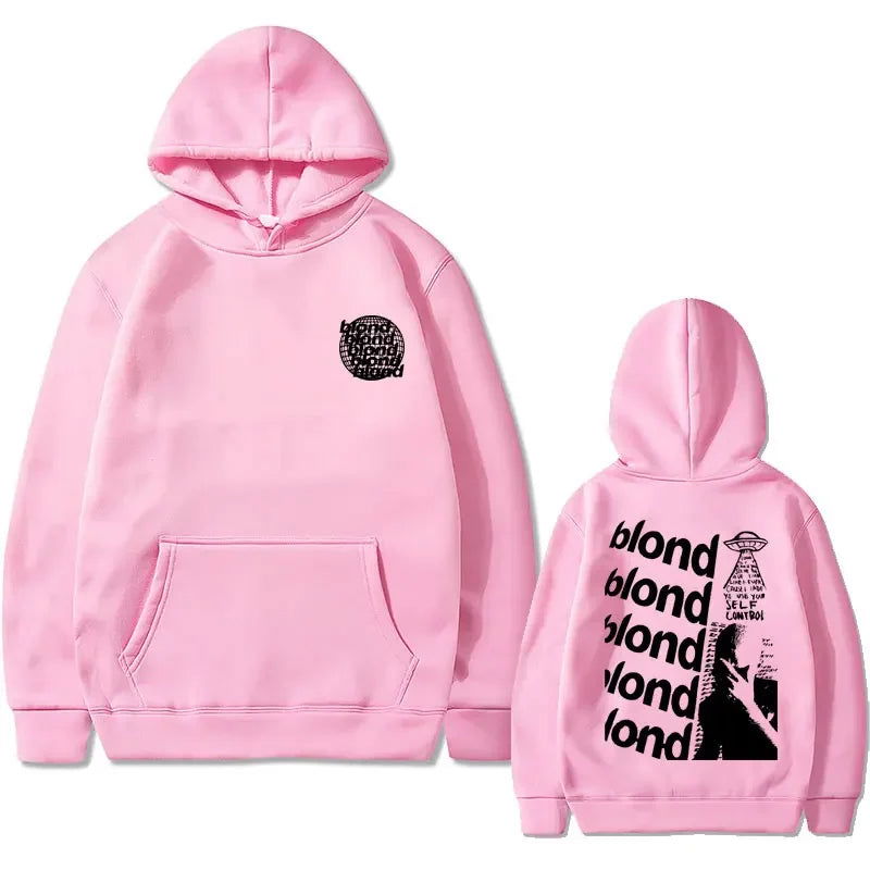 Streetwear Rapper Frank Ocean Channel Orange Graphic Hoodie Ocean Oversized Sweatshirt Blond Hip Hop Vintage Hoodies Men's Fashion Top - Grand Goldman