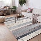 Striped Check Pattern Coffee Table Sofa Nordic Rug - Grand Goldman