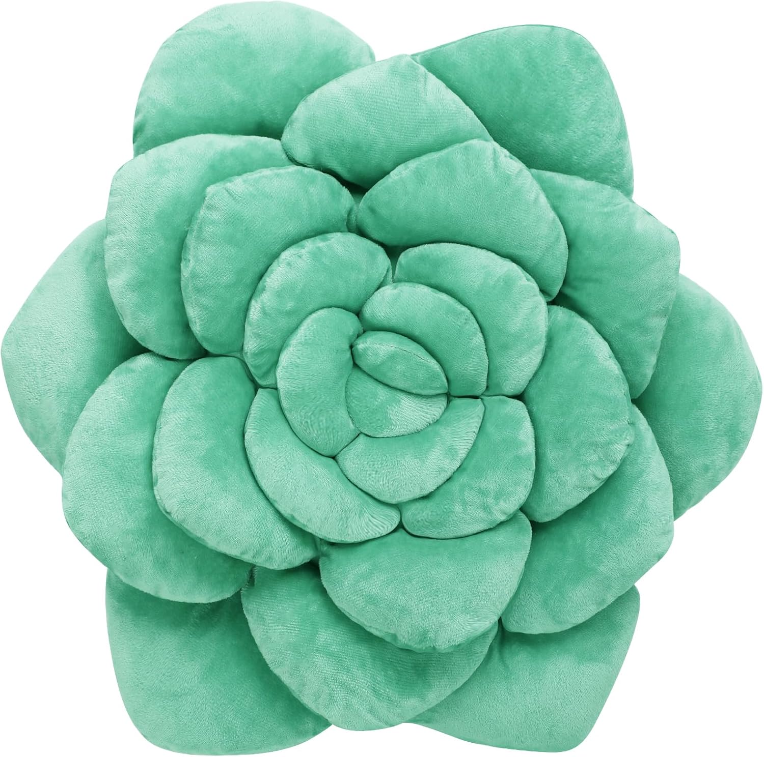 Succulent Pillow - Hand-Stitched Plush Decorative Throw Pillow. Plant-Shaped Pillows and Flower Pillows, Plush Cushions for Bedroom and Home Decoration, 19.7in/50CM - Grand Goldman