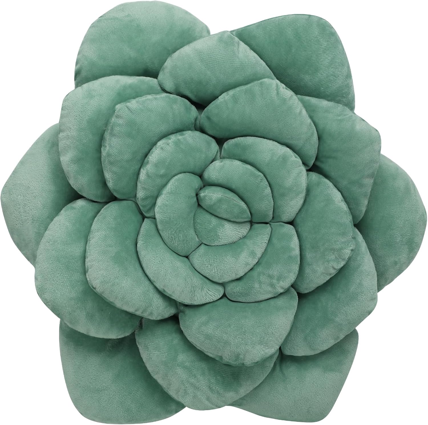 Succulent Pillow - Hand-Stitched Plush Decorative Throw Pillow. Plant-Shaped Pillows and Flower Pillows, Plush Cushions for Bedroom and Home Decoration, 19.7in/50CM - Grand Goldman