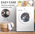 Sunbeam Electric Royal Luxe Microplush Heated Blanket 12 Heat Settings, 12-Hour Selectable Auto Shut-Off, Fast Heating, Warm and Cozy, Sandstone Color, Queen, 90" x 84" - Grand Goldman