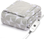 Sunbeam Electric Royal Luxe Microplush Heated Blanket 12 Heat Settings, 12-Hour Selectable Auto Shut-Off, Fast Heating, Warm and Cozy, Sandstone Color, Queen, 90" x 84" - Grand Goldman
