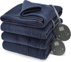 Sunbeam Royal Ultra Rodeen Blue Plaid Heated Personal Throw / Blanket, Cozy-Warm, Adjustable Heat Settings - Grand Goldman