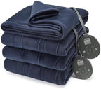 Sunbeam Royal Ultra Rodeen Blue Plaid Heated Personal Throw / Blanket, Cozy-Warm, Adjustable Heat Settings - Grand Goldman