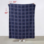 Sunbeam Royal Ultra Rodeen Blue Plaid Heated Personal Throw / Blanket, Cozy-Warm, Adjustable Heat Settings - Grand Goldman