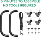 SunsGrove Twin Folding Bed with Mattress, 75" x 38" Folded Bed, Rollaway Bed Guest Bed Portable Foldable Extra Bed for Adults, Fold up Bed with 5" Memory Foam Mattress, Space-Saving Sturdy Metal Frame - Grand Goldman