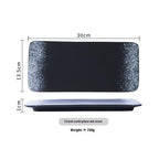 Sushi Plate Household Ceramic Western Cuisine Plate Creative Rectangle Plate Japanese Dish - Grand Goldman