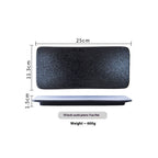 Sushi Plate Household Ceramic Western Cuisine Plate Creative Rectangle Plate Japanese Dish - Grand Goldman