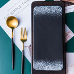 Sushi Plate Household Ceramic Western Cuisine Plate Creative Rectangle Plate Japanese Dish - Grand Goldman