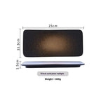 Sushi Plate Household Ceramic Western Cuisine Plate Creative Rectangle Plate Japanese Dish - Grand Goldman