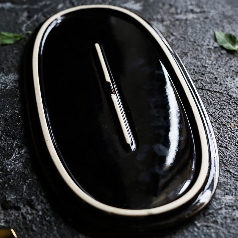 Sushi sashimi plate snack plate flat plate - Grand Goldman