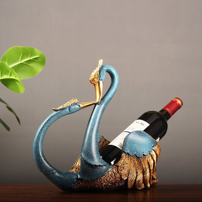 Swan Wine Rack Decoration - Grand Goldman