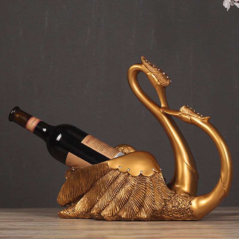 Swan Wine Rack Decoration - Grand Goldman