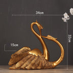 Swan Wine Rack Decoration - Grand Goldman