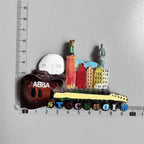 Swedish Fridge Magnets Tourist Souvenir Sweden Malmo Sverige Stockholm Travel Gift Magnetic Refrigerator Sticker Home Decoration - Grand Goldman