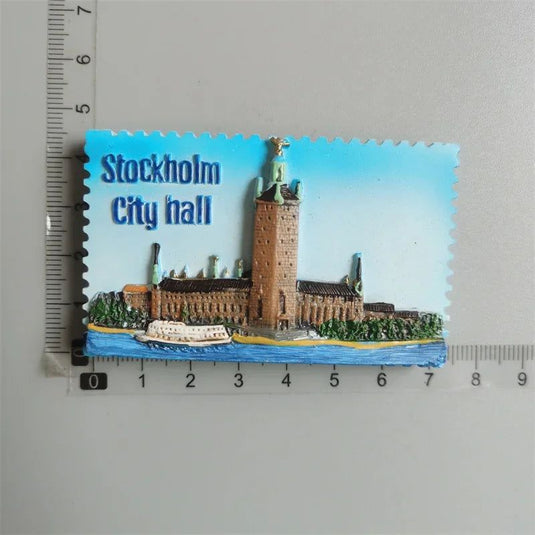 Swedish Fridge Magnets Tourist Souvenir Sweden Malmo Sverige Stockholm Travel Gift Magnetic Refrigerator Sticker Home Decoration - Grand Goldman