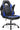 Sweetcrispy Computer Gaming Desk Chair - Ergonomic Office Executive Adjustable Swivel Task PU Leather Racing Chair with Flip-up Armrest for Adults, Kids, Men, Girls, Gamer, Black Blue - Grand Goldman