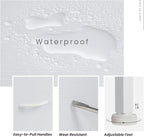 Sweetcrispy Dresser for Bedroom, Chest Organizer Unit with 8 Fabric Bins, Fabric Storage Tower, Drawer Organizer with Steel Frame, Wooden Top for Nursery, Living Room, Closet - Grand Goldman