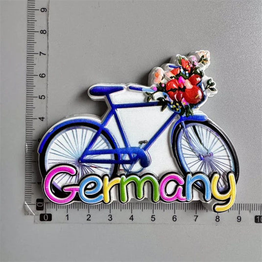 Switzerland Amsterdam Netherlands Holland Italy Germany Greece travel souvenir bicycle crafts Fridge Magnet c - Grand Goldman