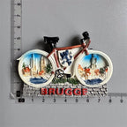 Switzerland Amsterdam Netherlands Holland Italy Germany Greece travel souvenir bicycle crafts Fridge Magnet c - Grand Goldman